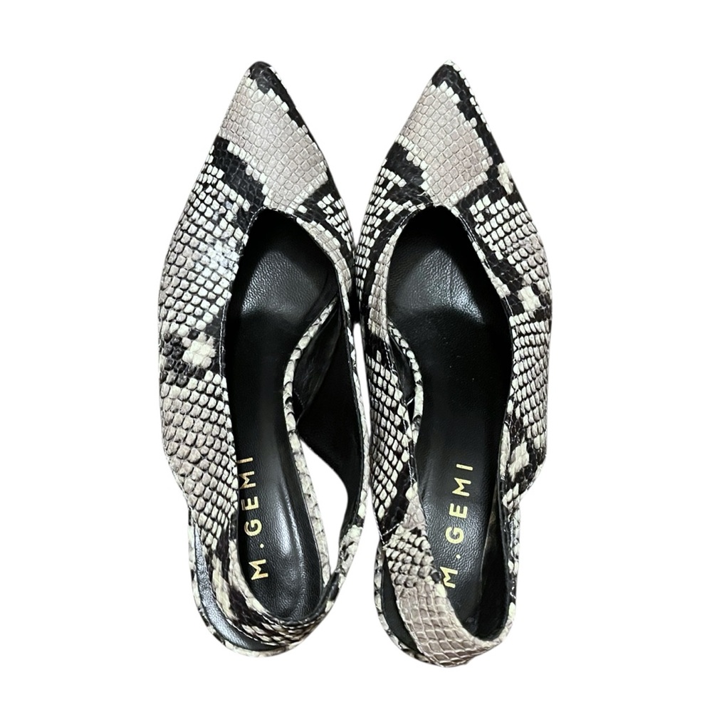 M. Gemi Snakeskin Patterned Heels